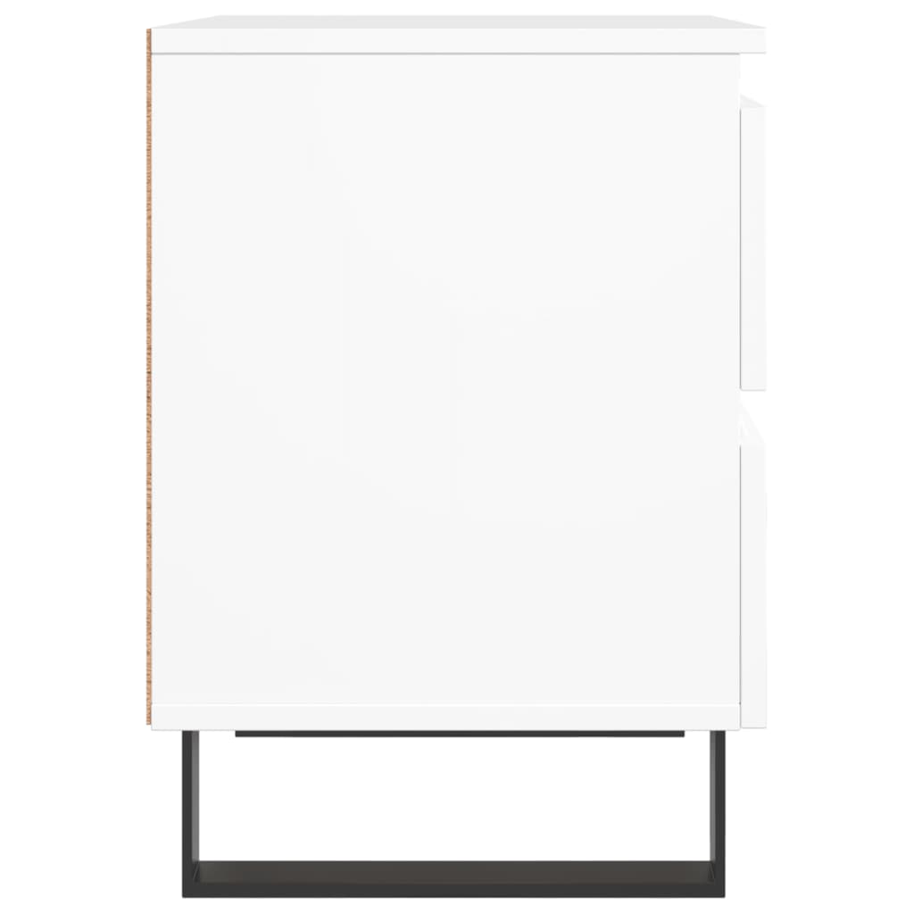 Table de chevet Blanc 40x35x50 cm Bois d’ingénierie - XIOS