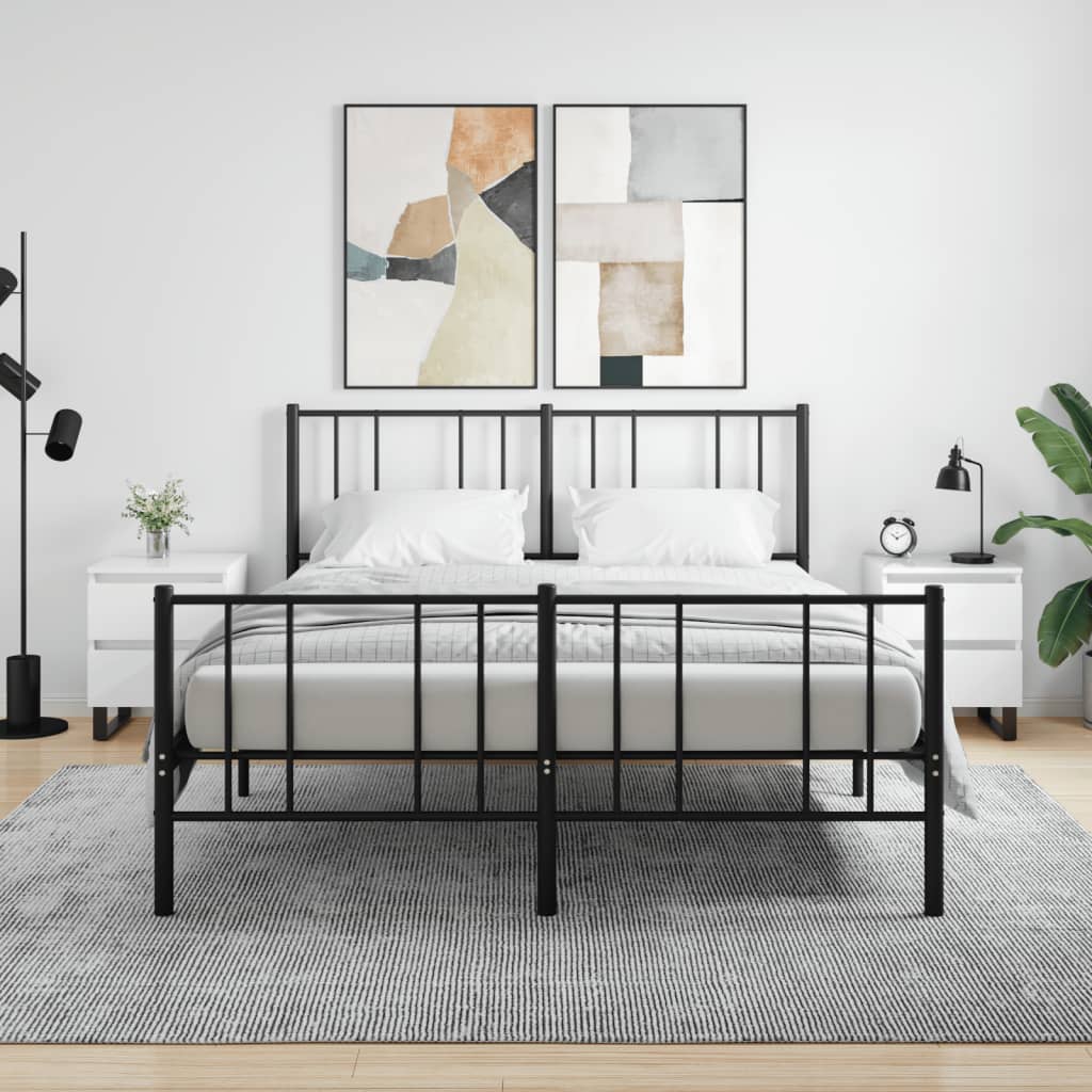 Tables de chevet 2 pcs blanc brillant 40x35x50 cm - XIOS