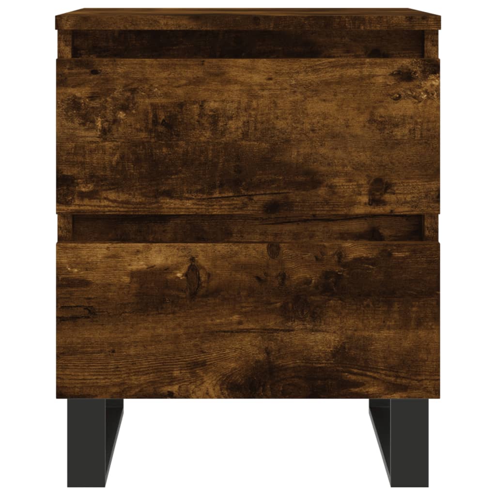 Tables de chevet 2 pcs chêne fumé 40x35x50 cm bois ingénierie - XIOS