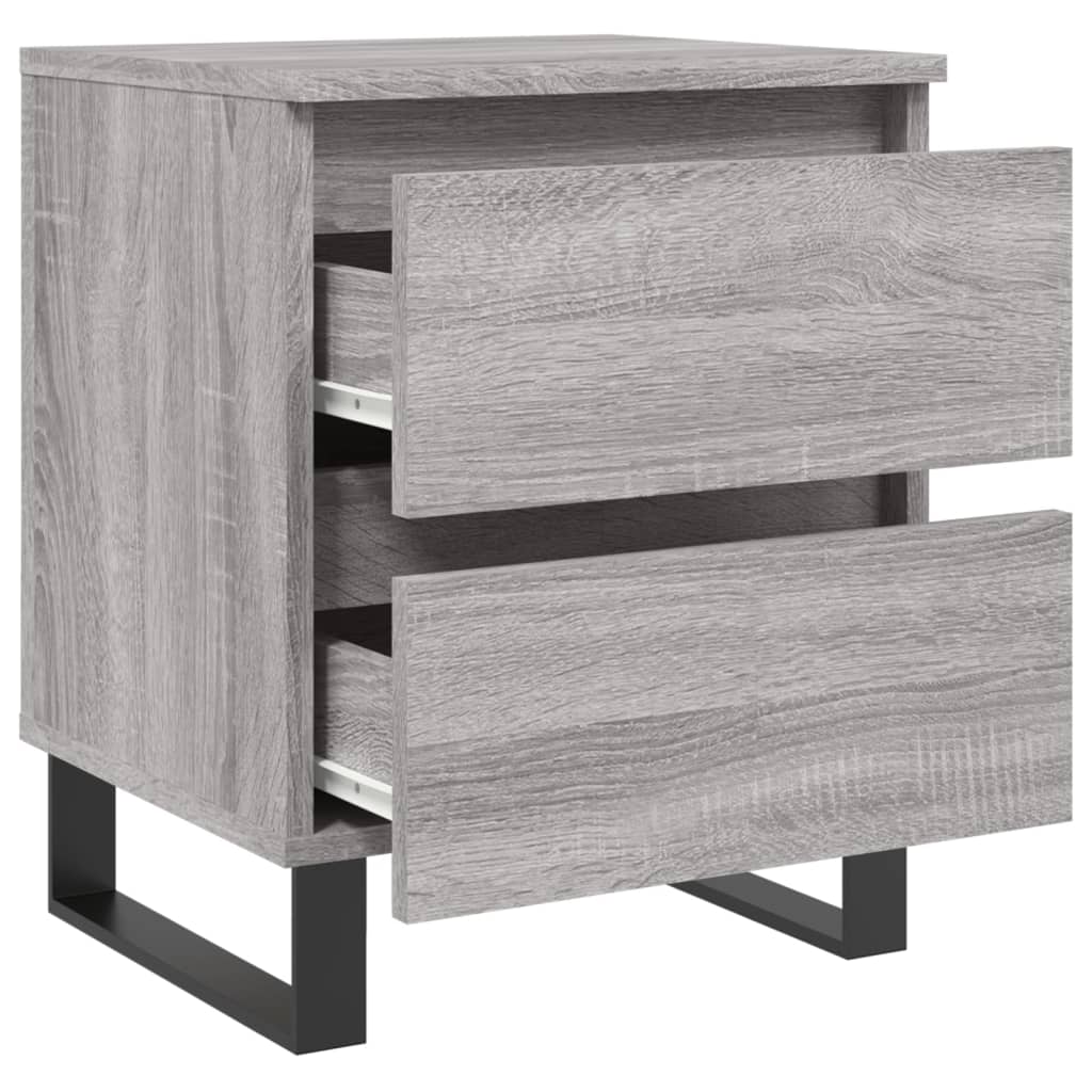Table de chevet sonoma gris 40x35x50 cm bois d’ingénierie - XIOS