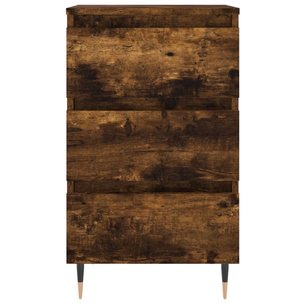 Tables de chevet 2 pcs chêne fumé 40x35x69 cm bois ingénierie - XIOS
