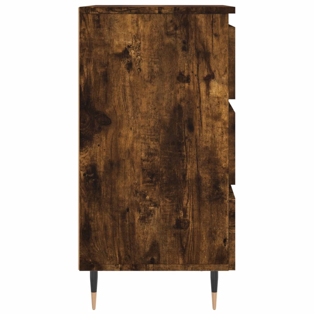 Tables de chevet 2 pcs chêne fumé 40x35x69 cm bois ingénierie - XIOS