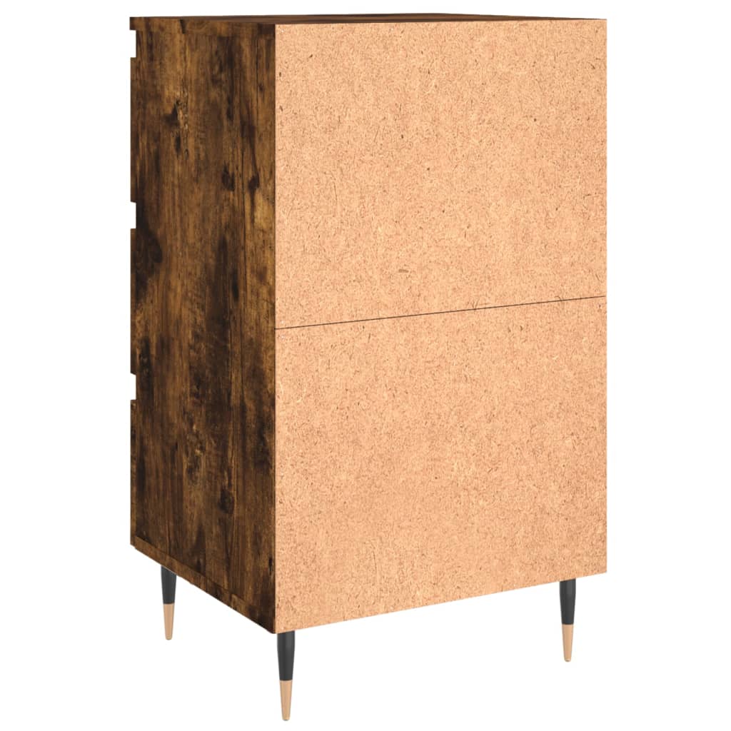 Tables de chevet 2 pcs chêne fumé 40x35x69 cm bois ingénierie - XIOS