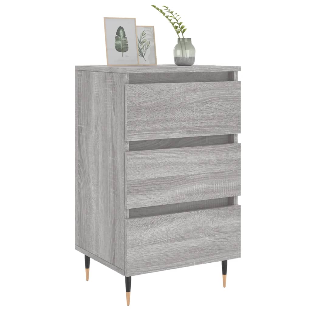 Tables de chevet 2 pcs sonoma gris 40x35x69 cm bois ingénierie - XIOS