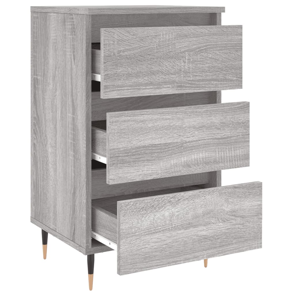 Tables de chevet 2 pcs sonoma gris 40x35x69 cm bois ingénierie - XIOS