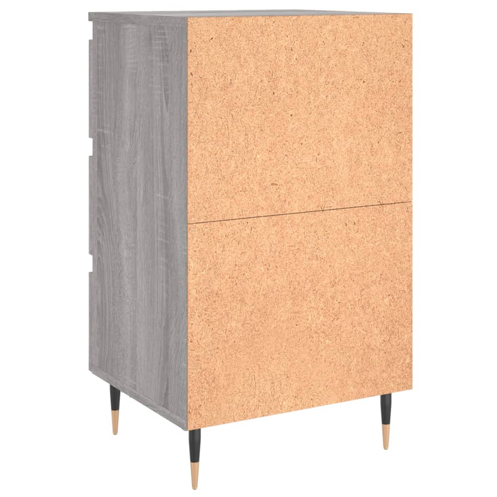 Tables de chevet 2 pcs sonoma gris 40x35x69 cm bois ingénierie - XIOS