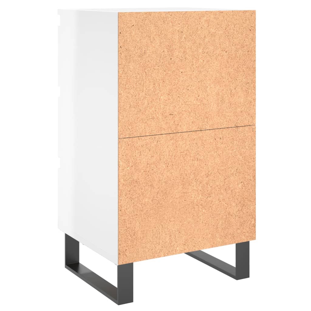 Tables de chevet 2 pcs blanc brillant 40x35x69 cm - XIOS