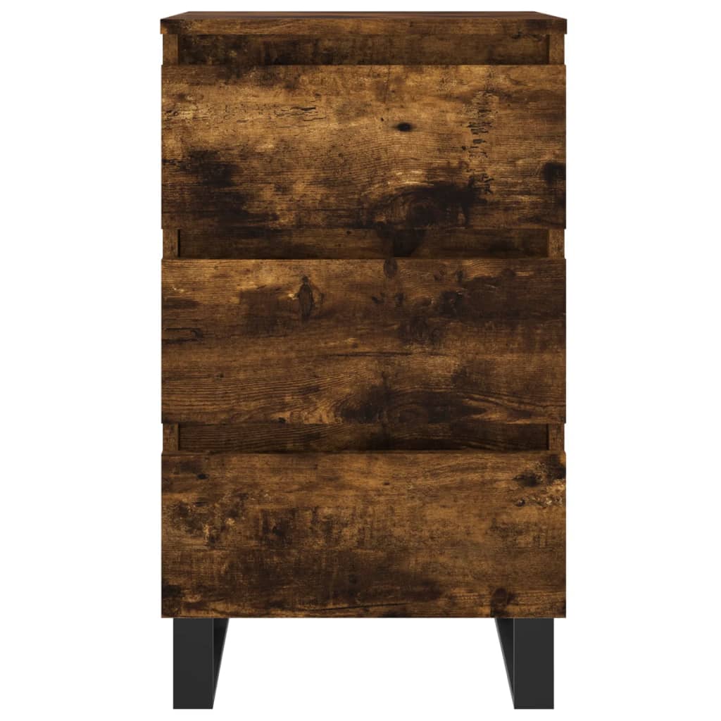 Tables de chevet 2 pcs chêne fumé 40x35x69 cm bois ingénierie - XIOS