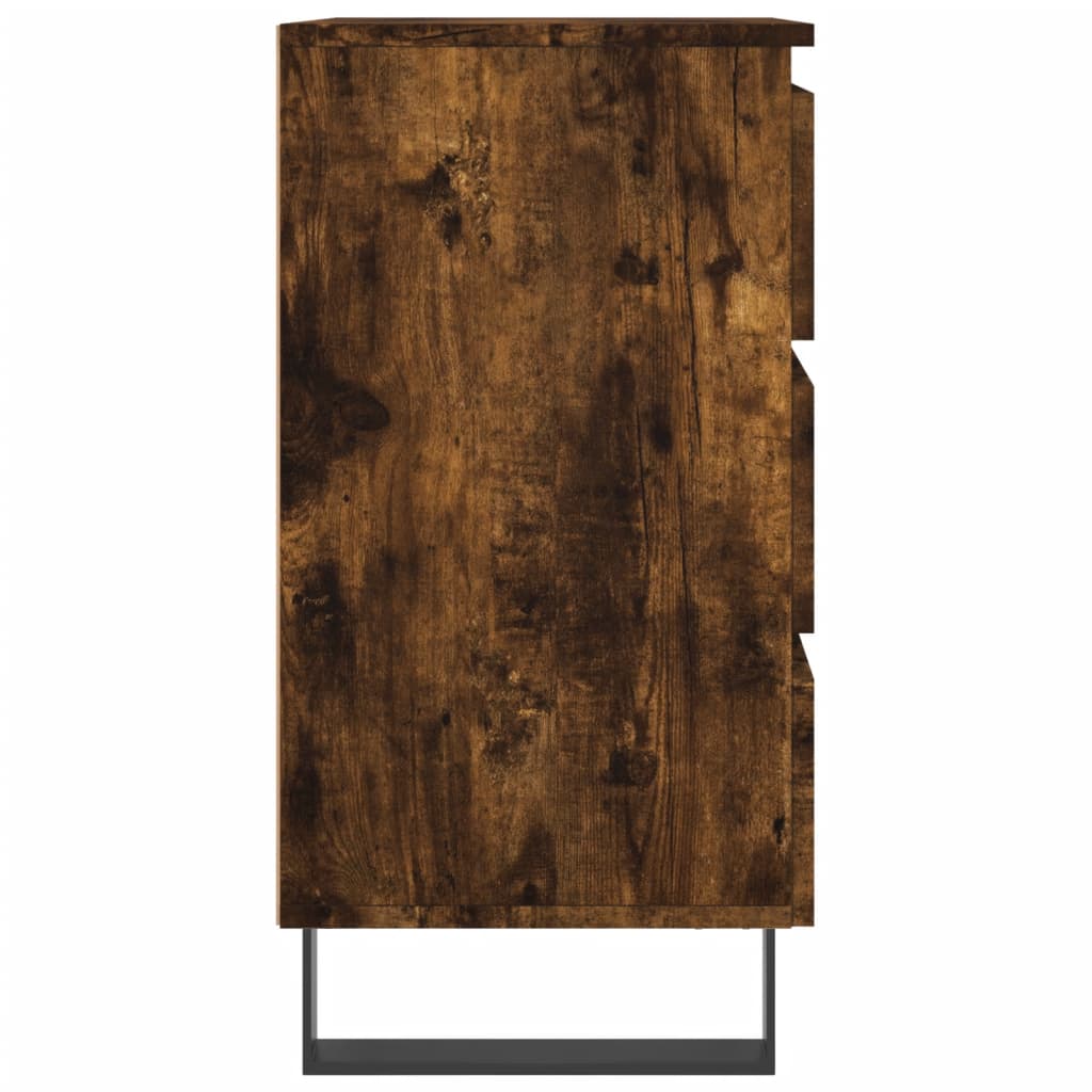 Tables de chevet 2 pcs chêne fumé 40x35x69 cm bois ingénierie - XIOS