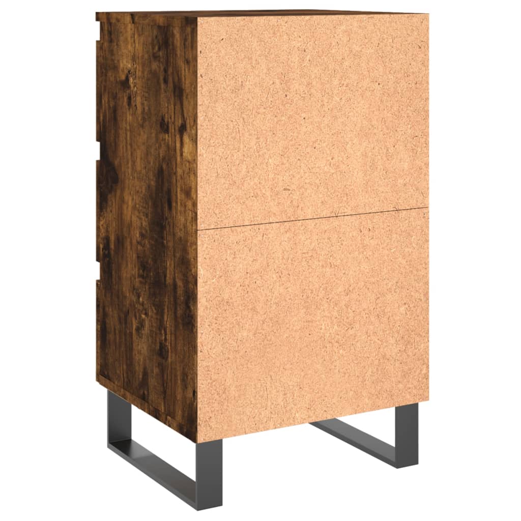 Tables de chevet 2 pcs chêne fumé 40x35x69 cm bois ingénierie - XIOS