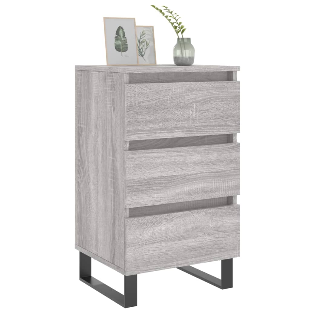 Tables de chevet 2 pcs sonoma gris 40x35x69 cm bois ingénierie - XIOS