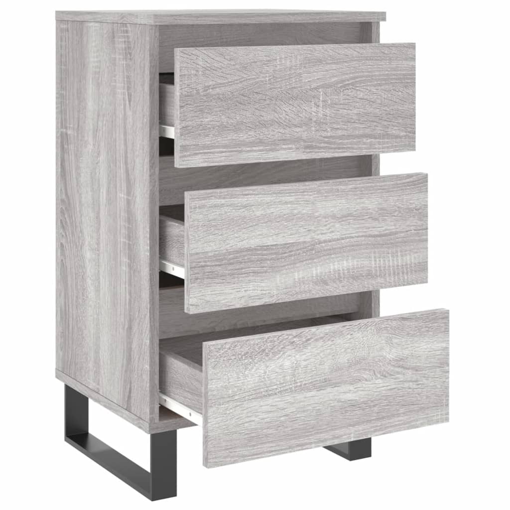 Tables de chevet 2 pcs sonoma gris 40x35x69 cm bois ingénierie - XIOS
