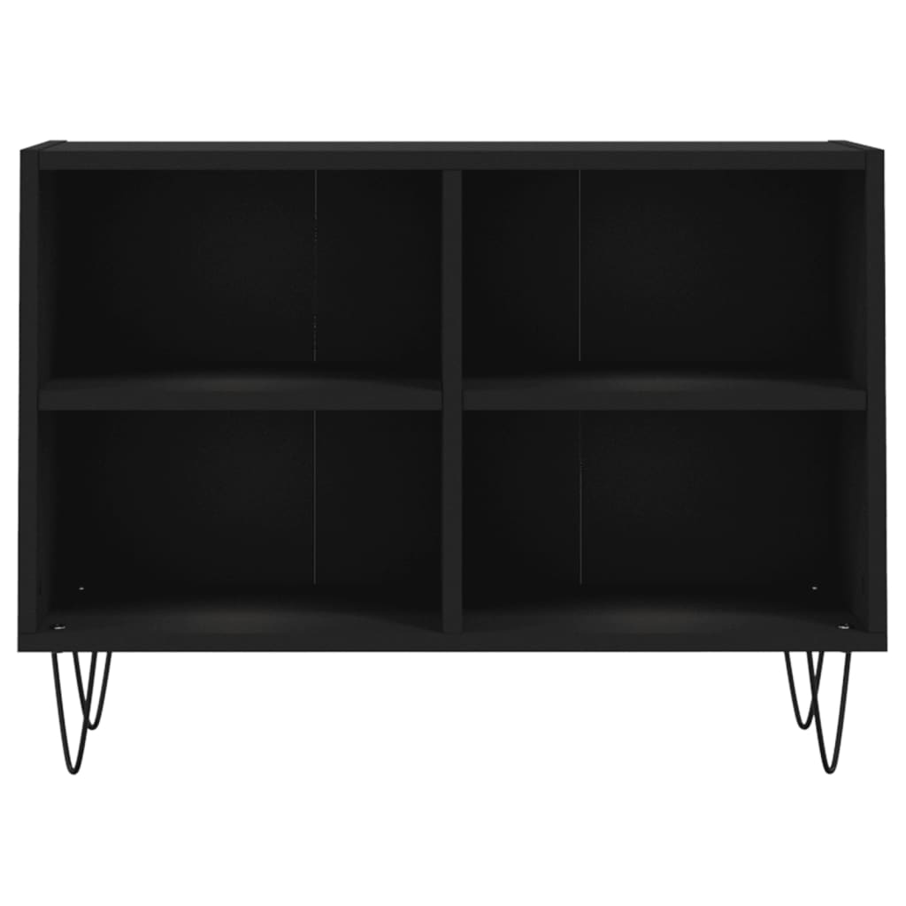 Meuble TV noir 69,5 x 30 x 50 cm bois d'ingénierie - XIOS