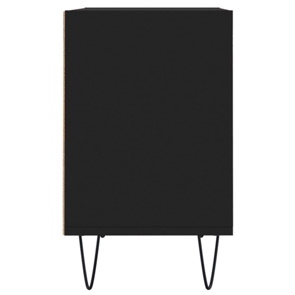 Meuble TV noir 69,5 x 30 x 50 cm bois d'ingénierie - XIOS