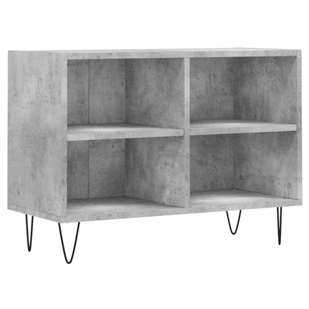 Meuble TV gris béton 69,5x30x50 cm bois d'ingénierie - XIOS
