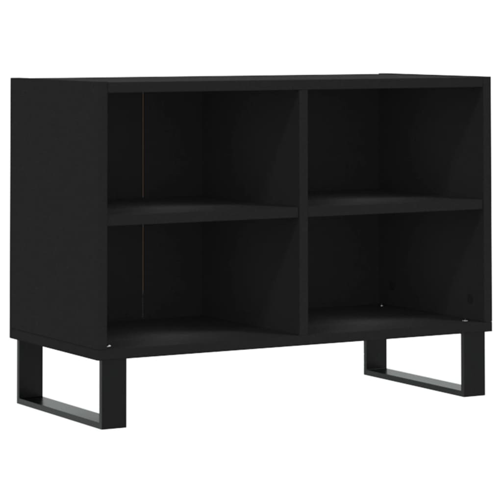 Meuble TV noir 69,5 x 30 x 50 cm bois d'ingénierie - XIOS