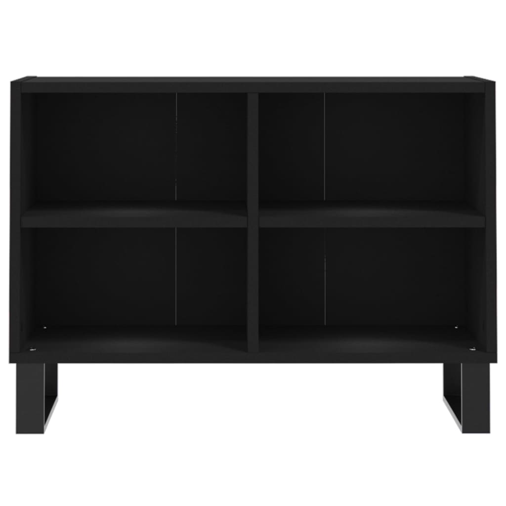 Meuble TV noir 69,5 x 30 x 50 cm bois d'ingénierie - XIOS