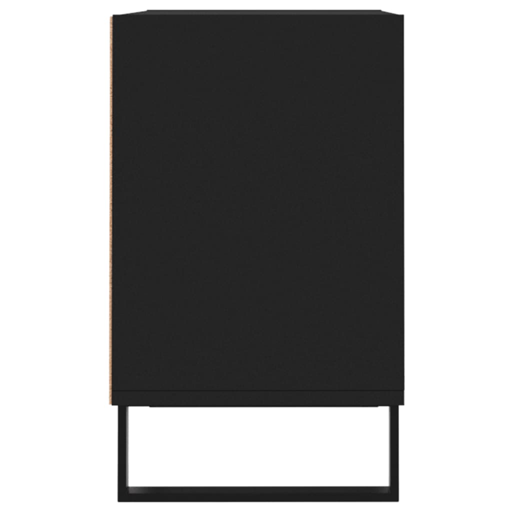 Meuble TV noir 69,5 x 30 x 50 cm bois d'ingénierie - XIOS
