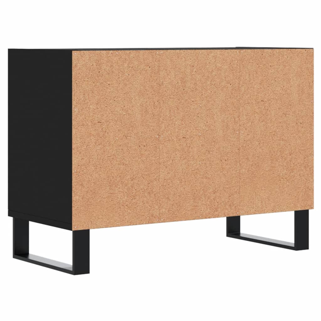 Meuble TV noir 69,5 x 30 x 50 cm bois d'ingénierie - XIOS