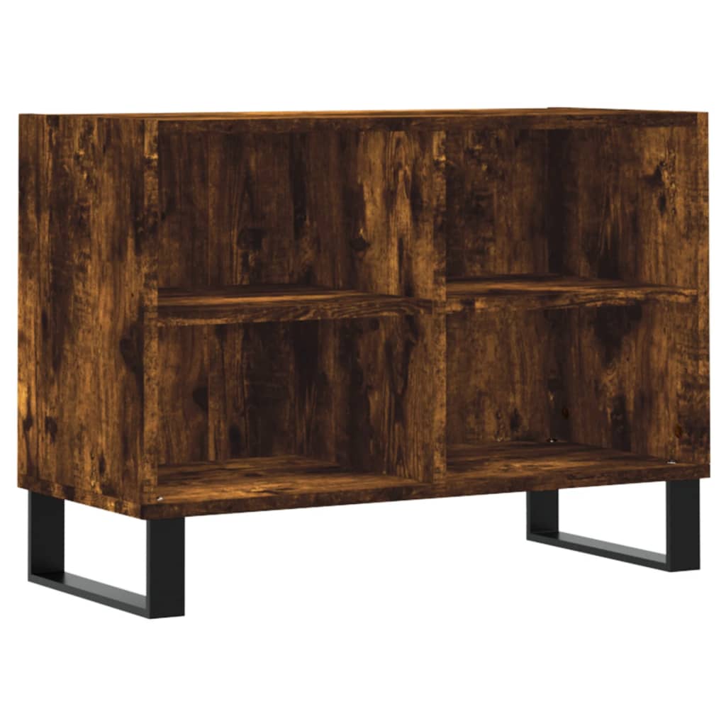 Meuble TV chêne fumé 69,5x30x50 cm bois d'ingénierie - XIOS