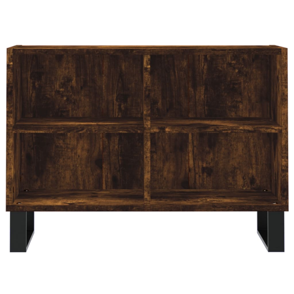 Meuble TV chêne fumé 69,5x30x50 cm bois d'ingénierie - XIOS