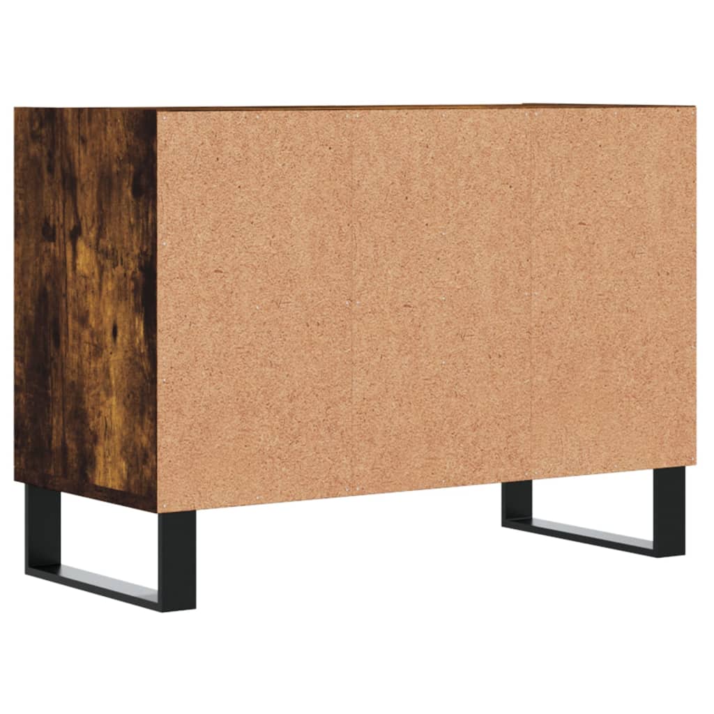 Meuble TV chêne fumé 69,5x30x50 cm bois d'ingénierie - XIOS