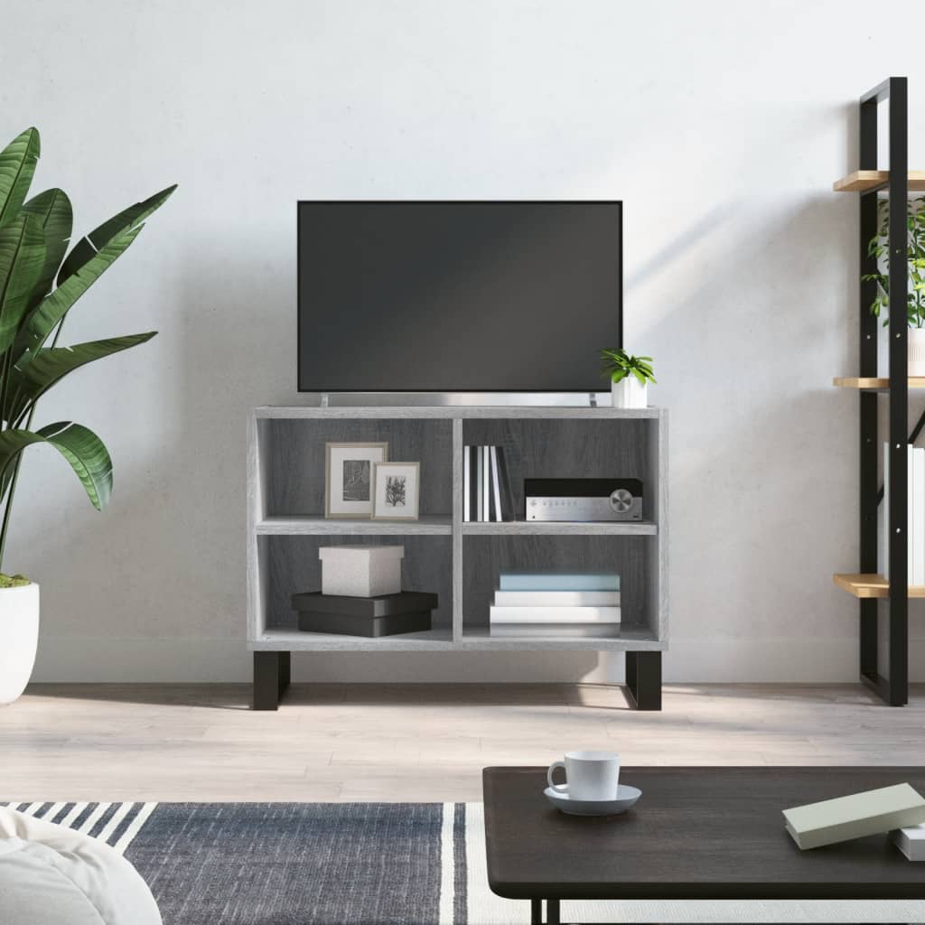 Meuble TV sonoma gris 69,5 x 30 x 50 cm bois d'ingénierie Meubles TV vidaXL