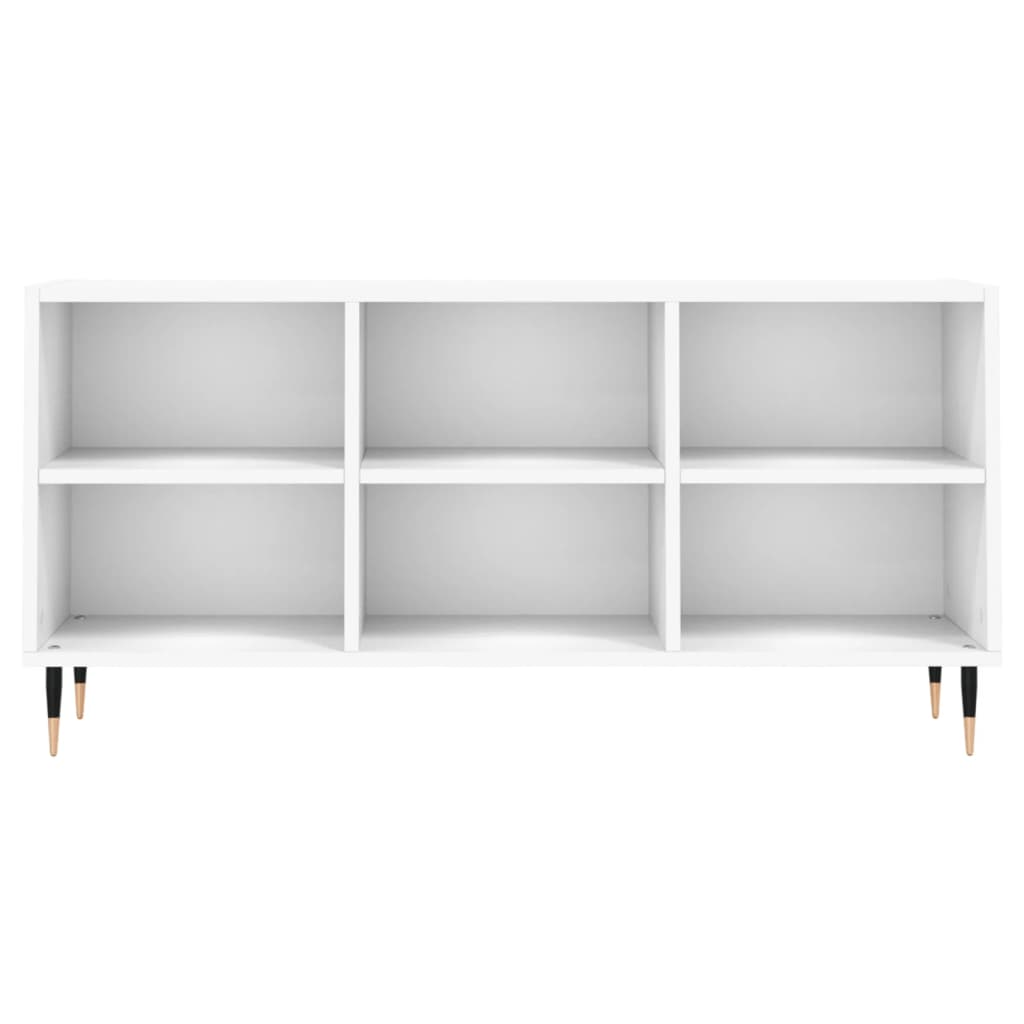 Meuble TV blanc 103,5x30x50 cm bois d'ingénierie - XIOS
