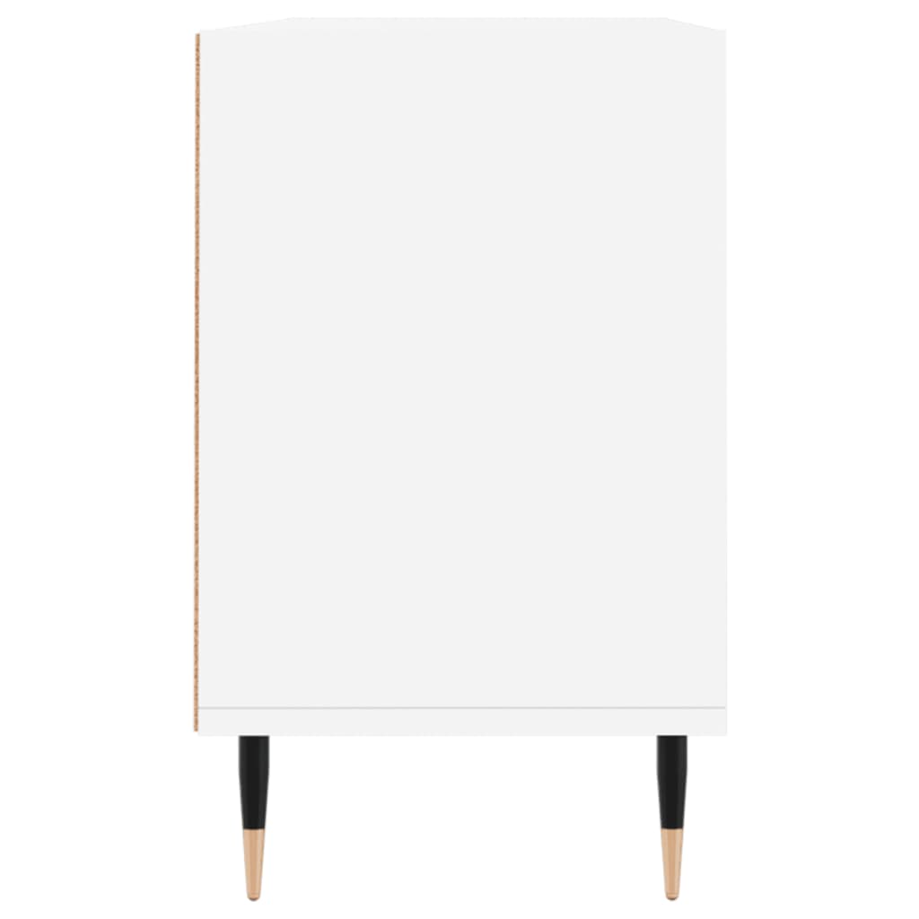Meuble TV blanc 103,5x30x50 cm bois d'ingénierie - XIOS