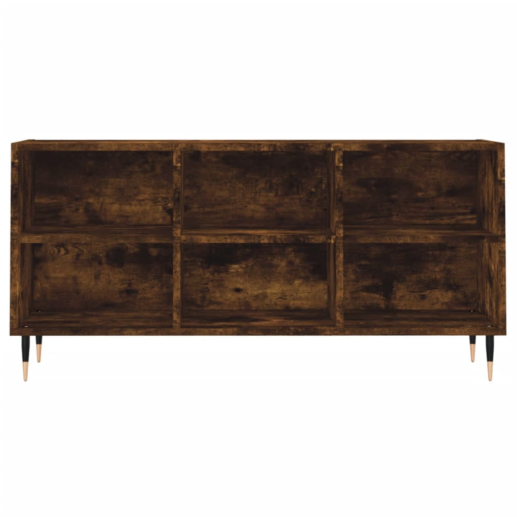 Meuble TV chêne fumé 103,5x30x50 cm bois d'ingénierie - XIOS