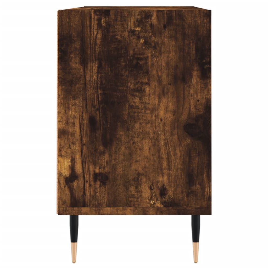 Meuble TV chêne fumé 103,5x30x50 cm bois d'ingénierie - XIOS