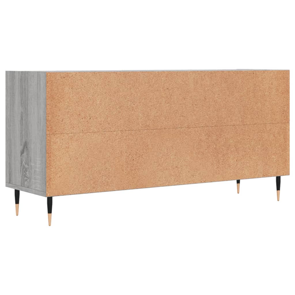 Meuble TV sonoma gris 103,5x30x50 cm bois d'ingénierie - XIOS