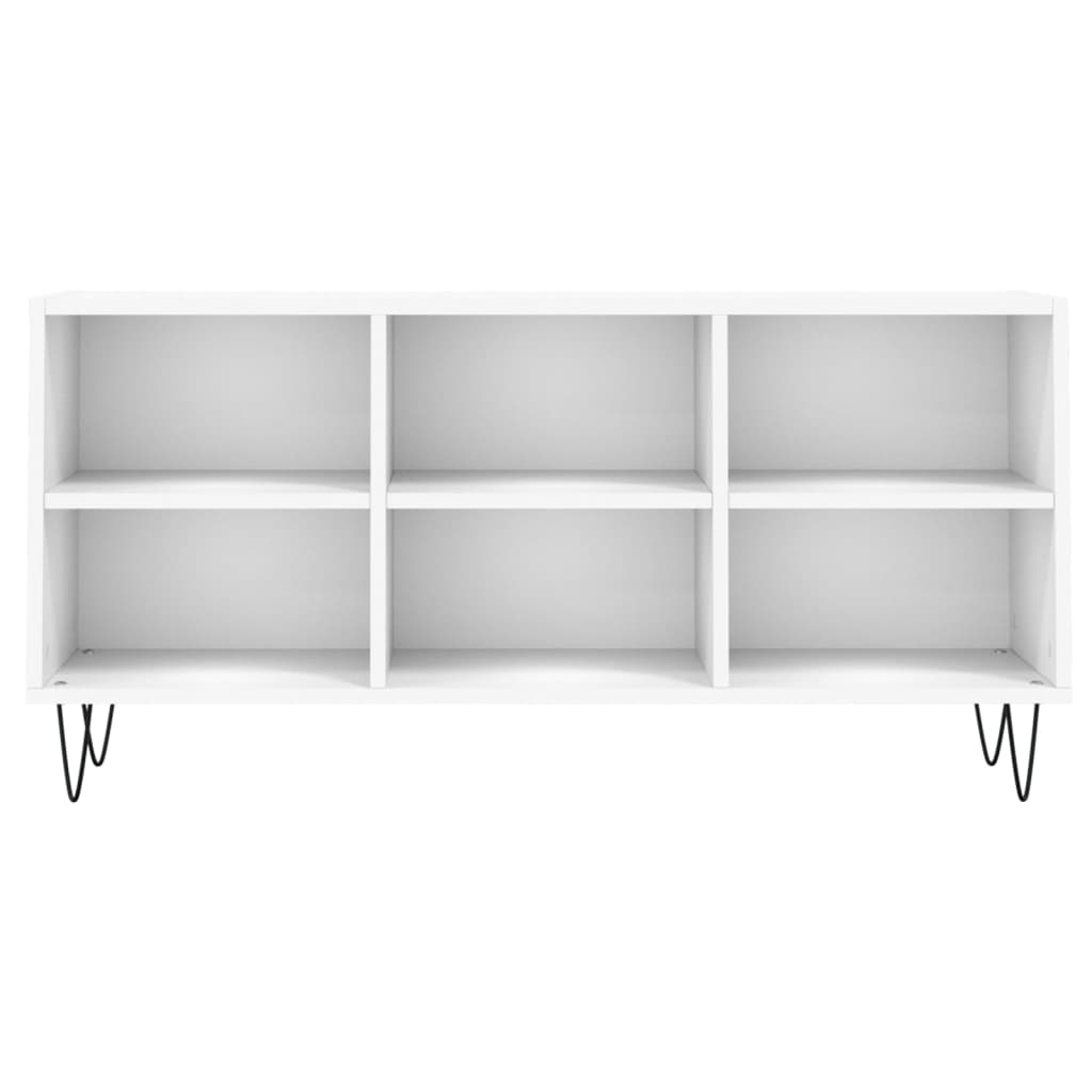 Meuble TV blanc 103,5x30x50 cm bois d'ingénierie - XIOS