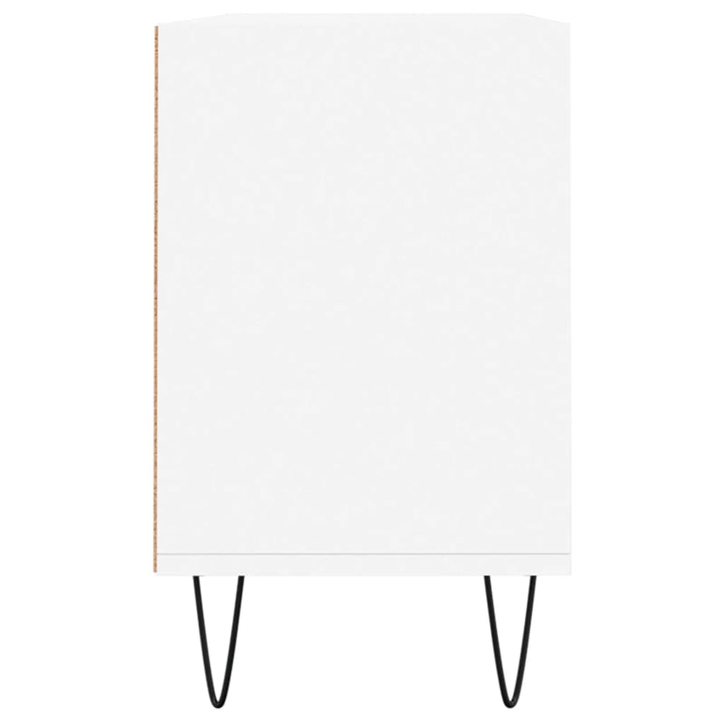 Meuble TV blanc 103,5x30x50 cm bois d'ingénierie - XIOS