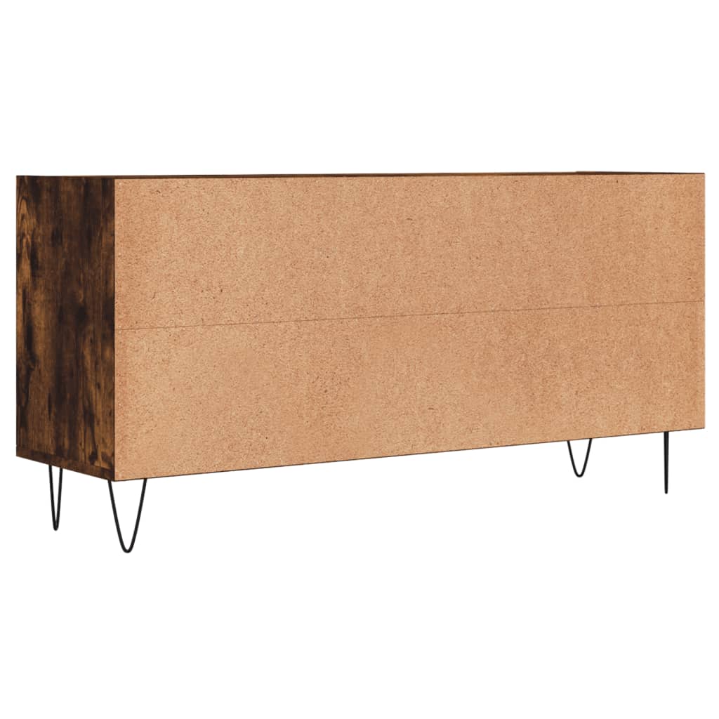 Meuble TV chêne fumé 103,5x30x50 cm bois d'ingénierie - XIOS