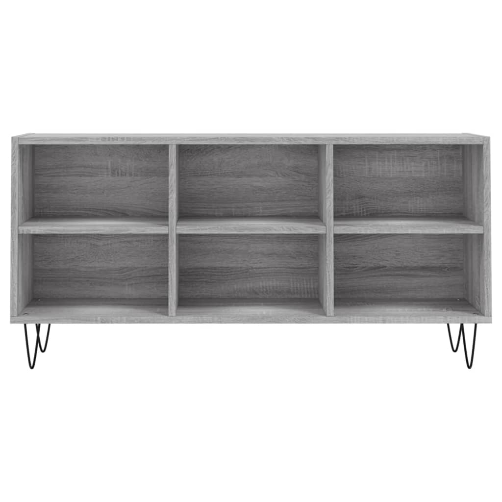 Meuble TV sonoma gris 103,5x30x50 cm bois d'ingénierie - XIOS