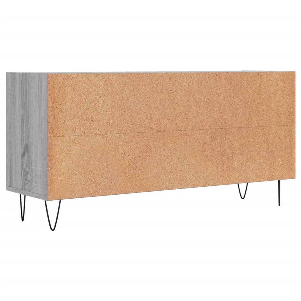 Meuble TV sonoma gris 103,5x30x50 cm bois d'ingénierie - XIOS