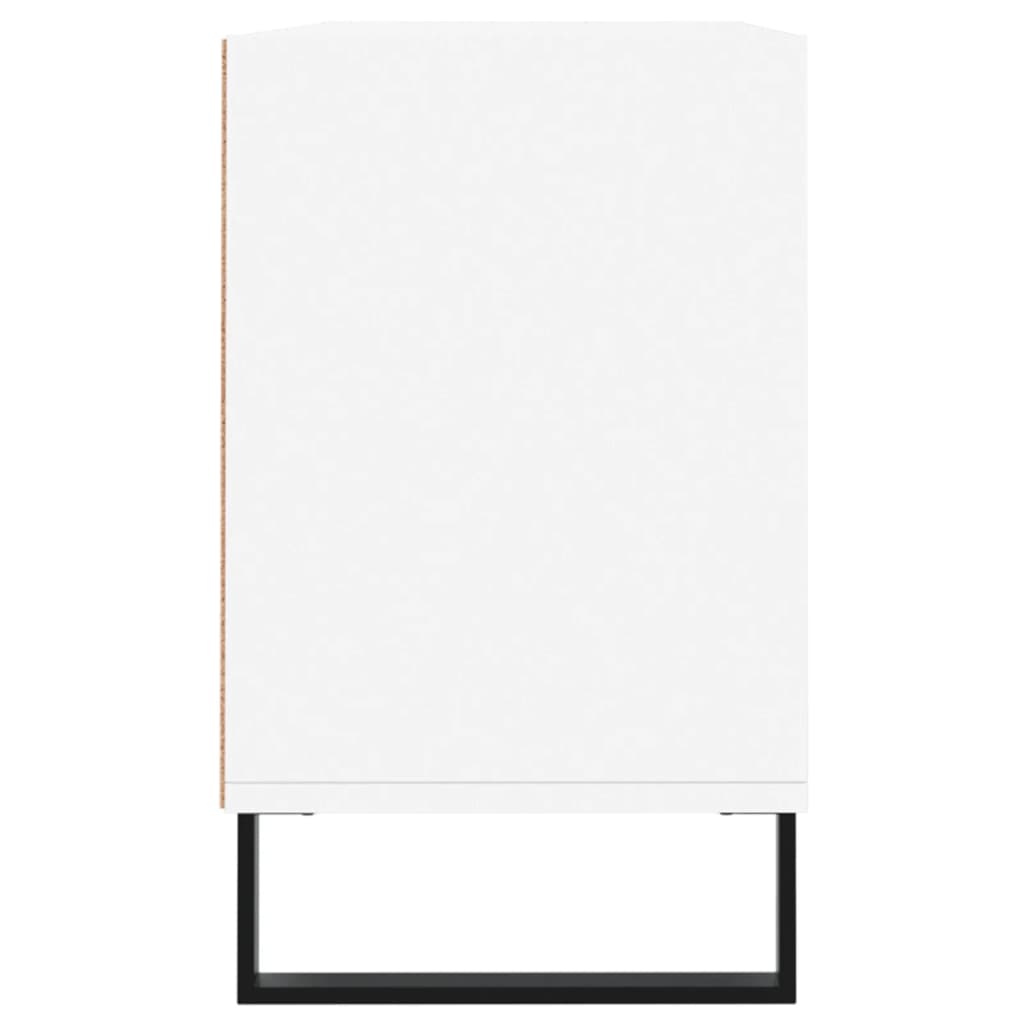Meuble TV blanc 103,5x30x50 cm bois d'ingénierie - XIOS