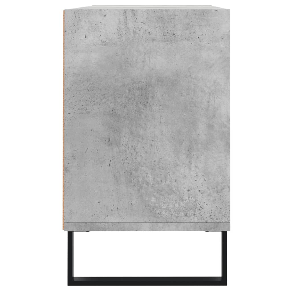 Meuble TV gris béton 103,5x30x50 cm bois d'ingénierie - XIOS