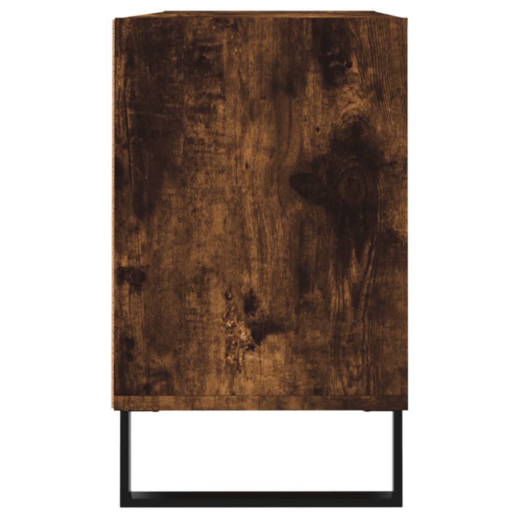 Meuble TV chêne fumé 103,5x30x50 cm bois d'ingénierie - XIOS