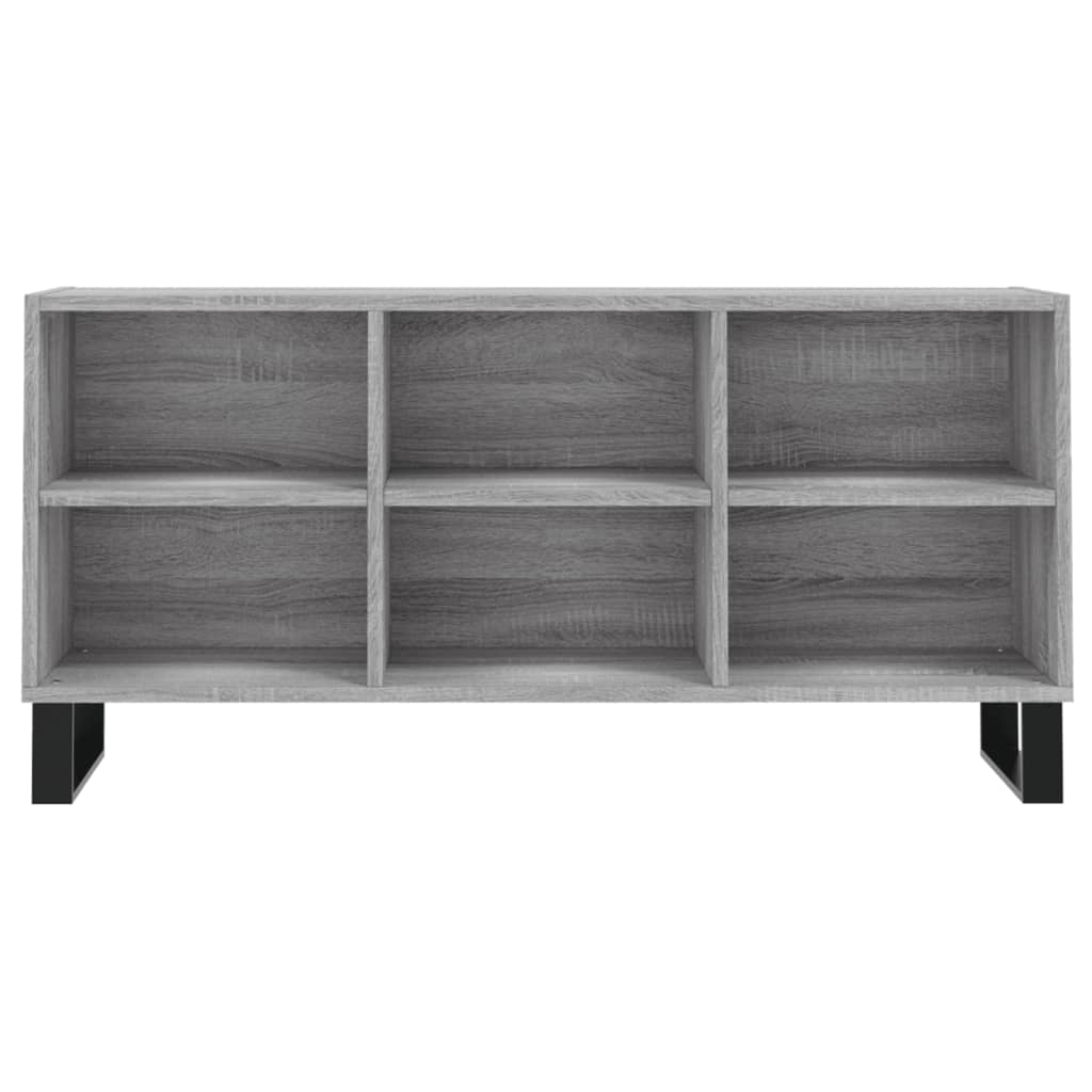 Meuble TV sonoma gris 103,5x30x50 cm bois d'ingénierie - XIOS
