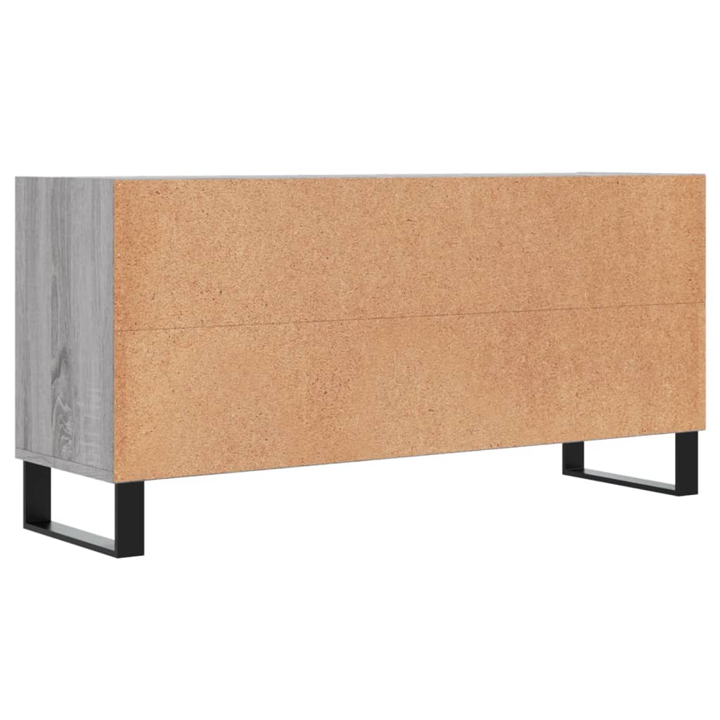 Meuble TV sonoma gris 103,5x30x50 cm bois d'ingénierie - XIOS