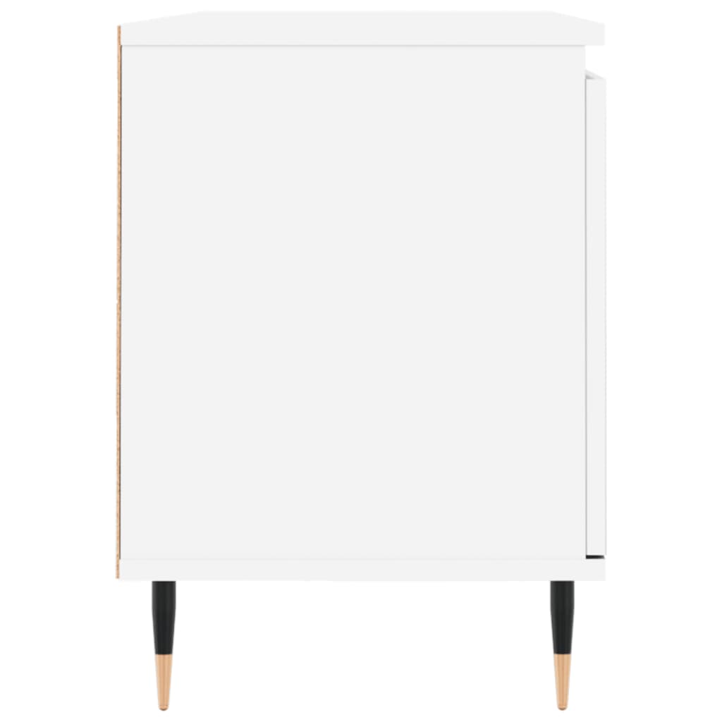 Meuble TV blanc 104x35x50 cm bois d'ingénierie - XIOS