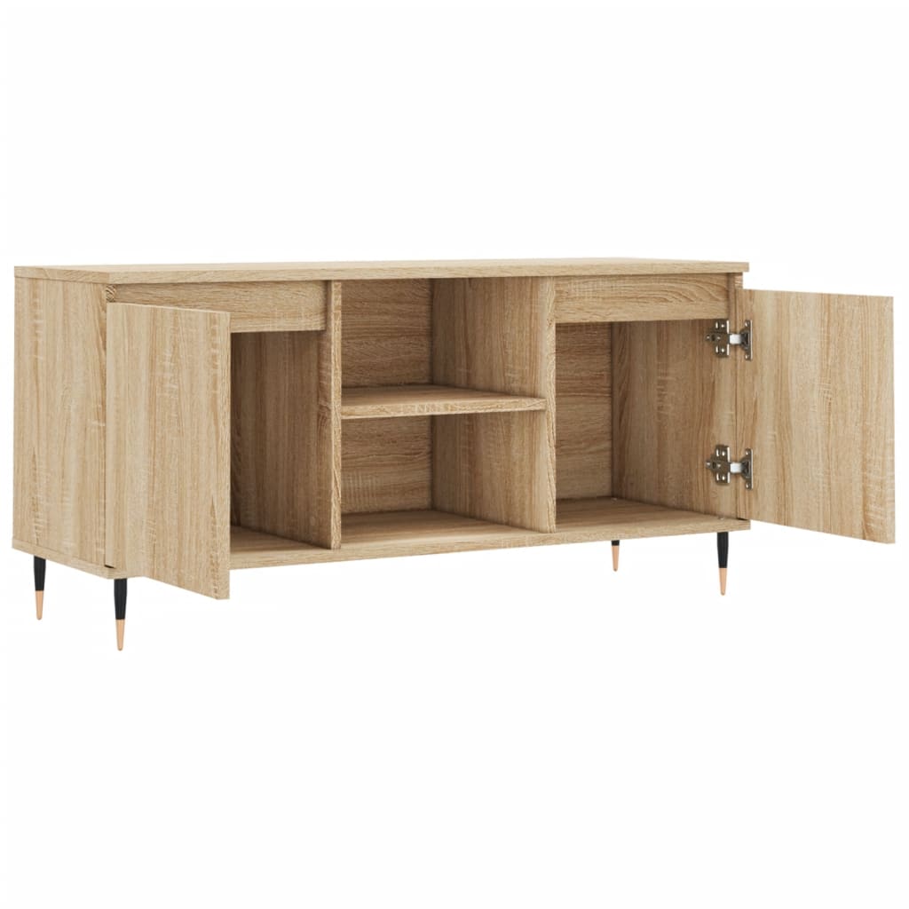 Meuble TV chêne sonoma 104x35x50 cm bois d'ingénierie - XIOS