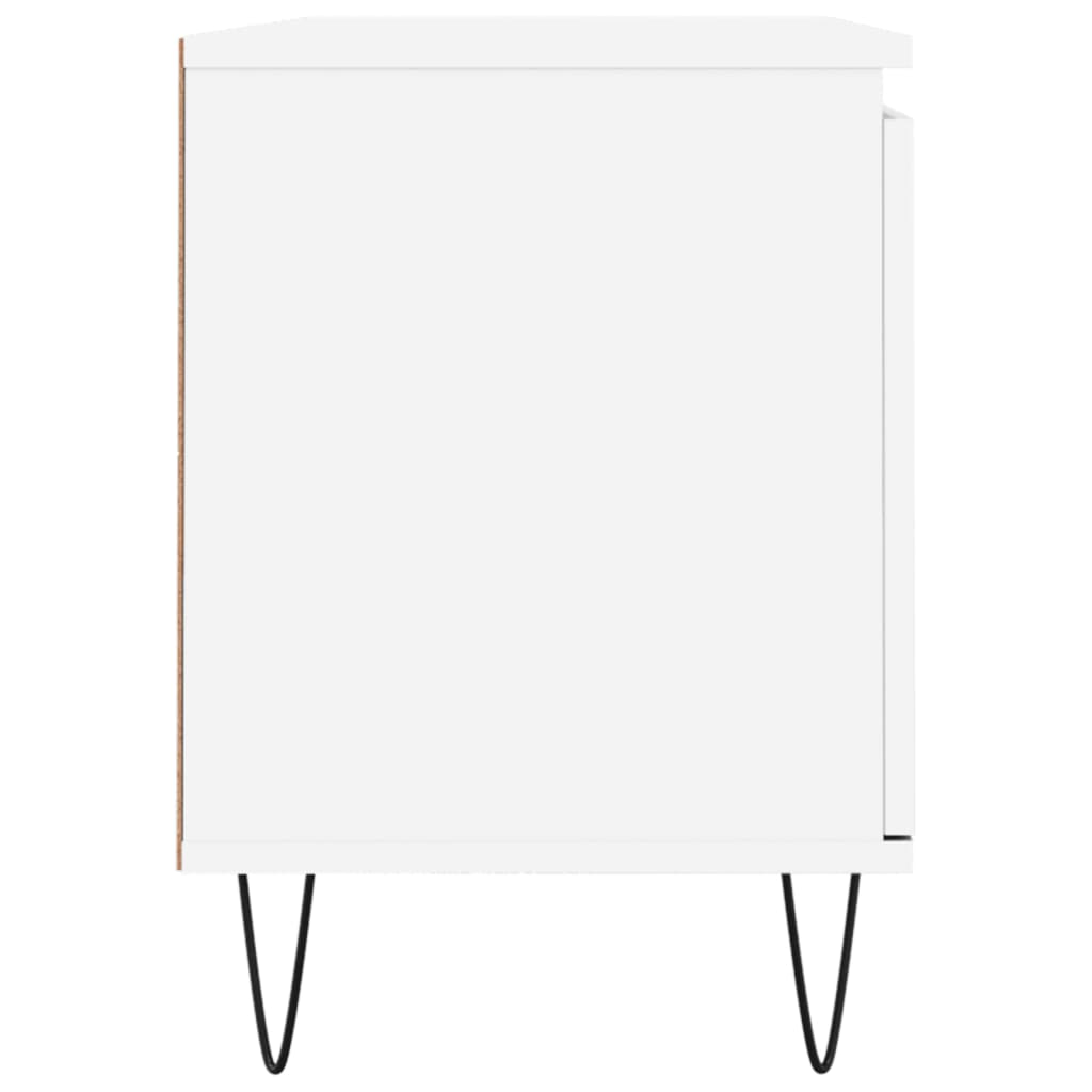 Meuble TV blanc 104x35x50 cm bois d'ingénierie - XIOS
