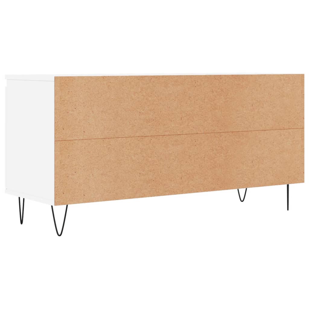 Meuble TV blanc 104x35x50 cm bois d'ingénierie - XIOS