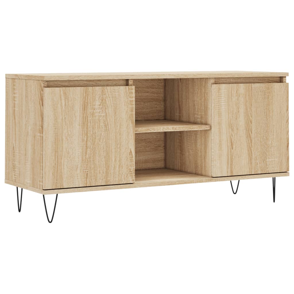 Meuble TV chêne sonoma 104x35x50 cm bois d'ingénierie - XIOS