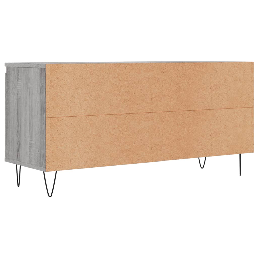 Meuble TV sonoma gris 104x35x50 cm bois d'ingénierie - XIOS