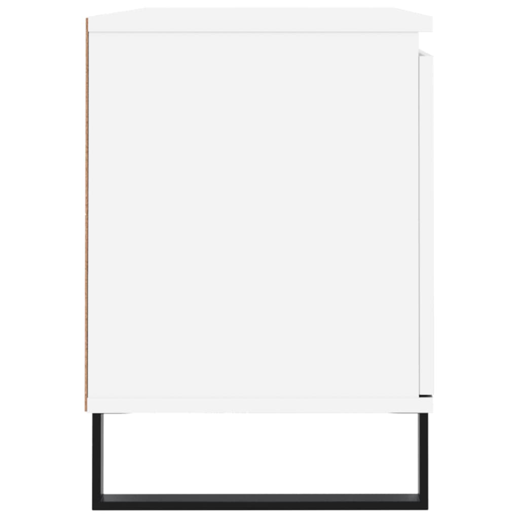 Meuble TV blanc 104x35x50 cm bois d'ingénierie - XIOS