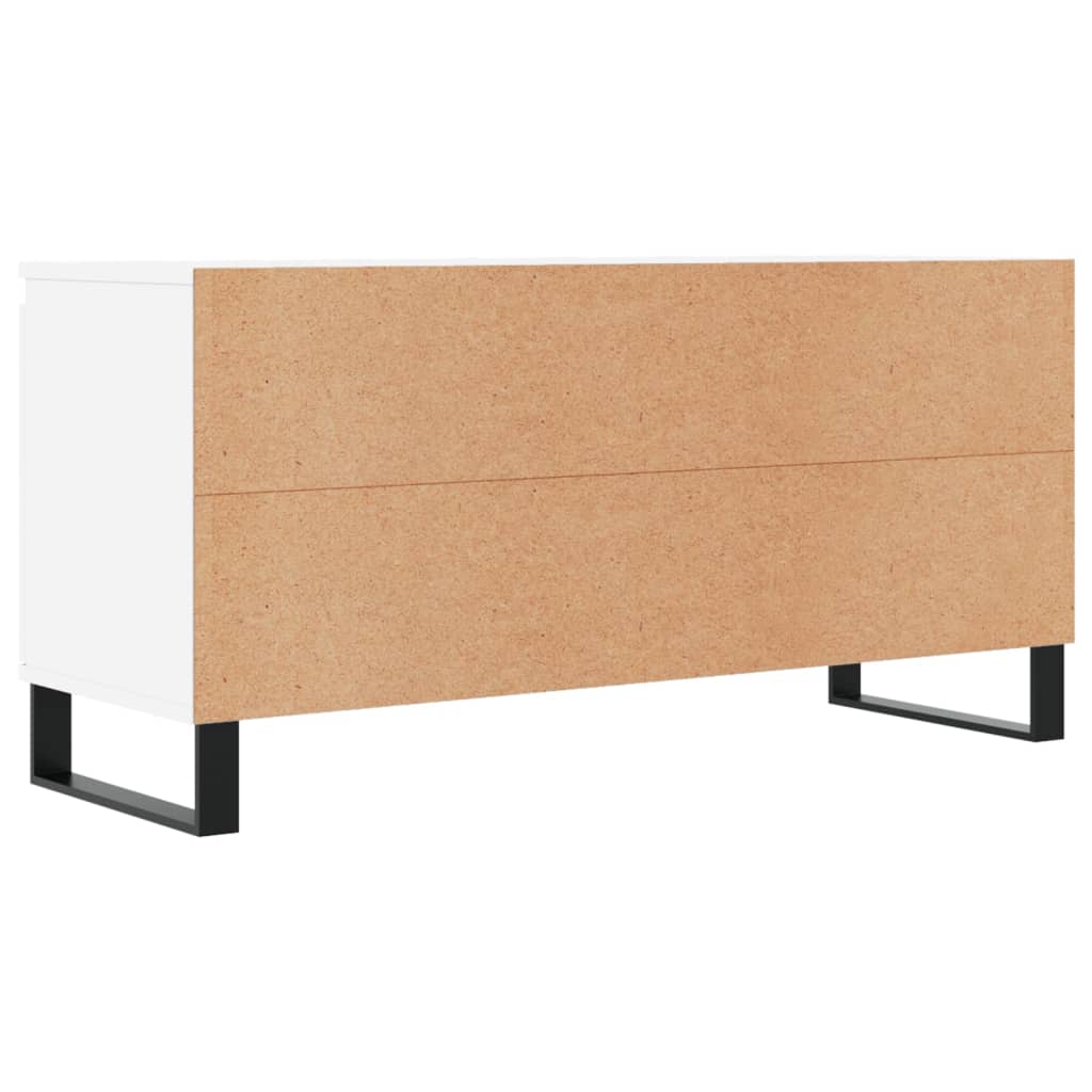Meuble TV blanc 104x35x50 cm bois d'ingénierie - XIOS